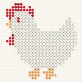 Modèle perle à repasser coq