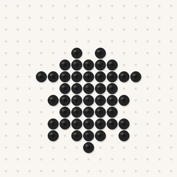 Petit modèle de perles à repasser araignée, 15 × 15 perles