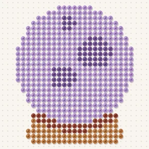 Modèle perle à repasser boule de cristal