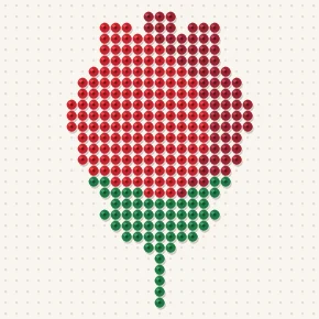 Modèle perle à repasser rose
