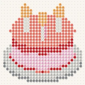 Modèle perle à repasser gâteau d'anniversaire