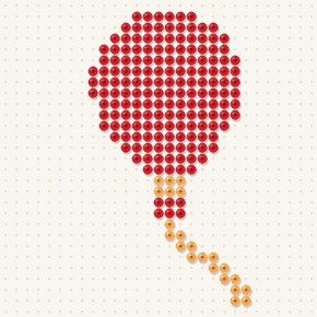 Modèle perle à repasser ballon