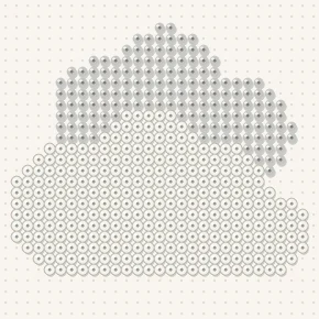 Modèle perle à repasser nuage