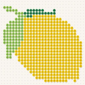 Modèle perle à repasser citron