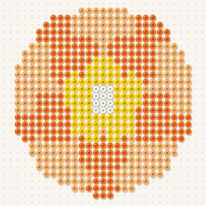 Modèle perle à repasser rosette