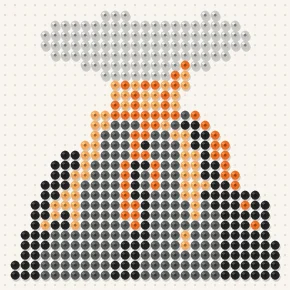 Modèle perle à repasser volcan