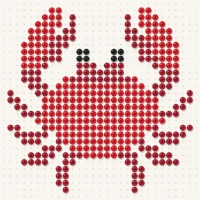 Modèle perle à repasser crabe