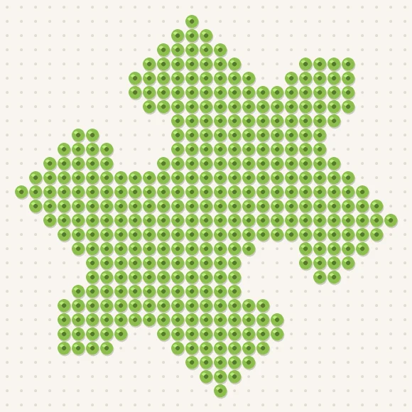 Modèle de perles à repasser pièce de puzzle sur une plaque de 29 × 29