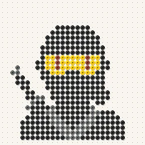 Modèle perle à repasser ninja