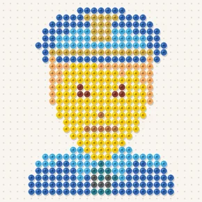 Modèle perle à repasser policier