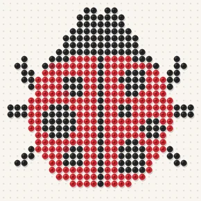 Modèle perle à repasser coccinelle