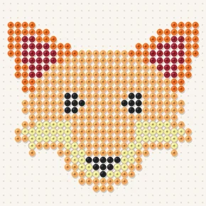 Modèle perle à repasser renard