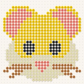 Modèle perle à repasser hamster