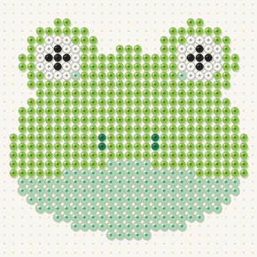 Modèle perle à repasser grenouille