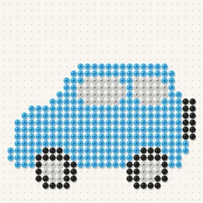 Modèle perle à repasser 4x4