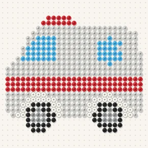 Modèle perle à repasser ambulance