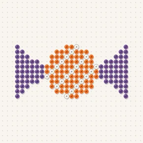 Modèle perle à repasser bonbon d'halloween