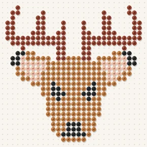 Modèle perle à repasser cerf