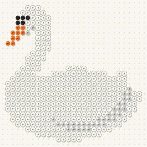 Modèle perle à repasser cygne
