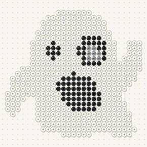 Modèle perle à repasser fantôme