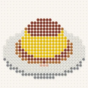Modèle perle à repasser flan