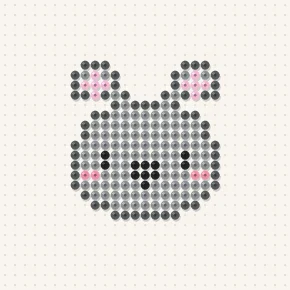 Modèle perle à repasser koala kawaii
