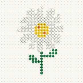 Modèle perle à repasser marguerite