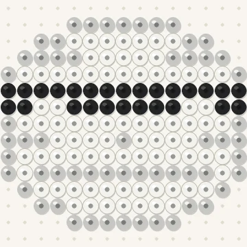 Petit modèle de perles à repasser momie, 15 × 15 perles