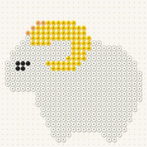 Modèle perle à repasser mouton