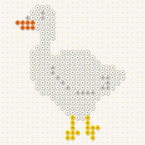 Modèle perle à repasser oie