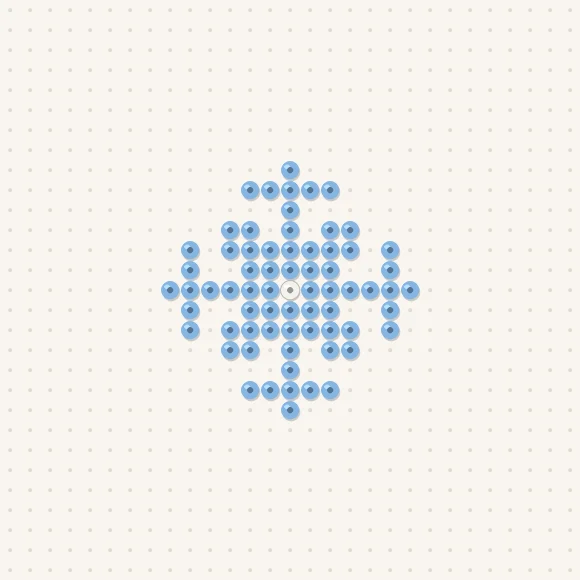 Modèle de perles à repasser petit flocon de neige sur une plaque de 29 × 29