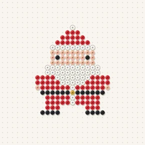 Modèle perle à repasser petit père noël