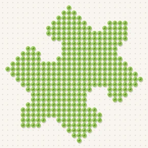 Modèle perle à repasser pièce de puzzle