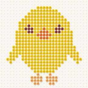 Modèle perle à repasser poussin