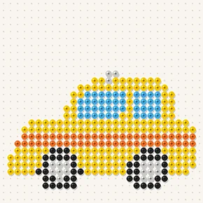 Modèle perle à repasser taxi