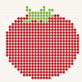Modèle perle à repasser tomate