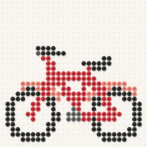 Modèle perle à repasser vélo